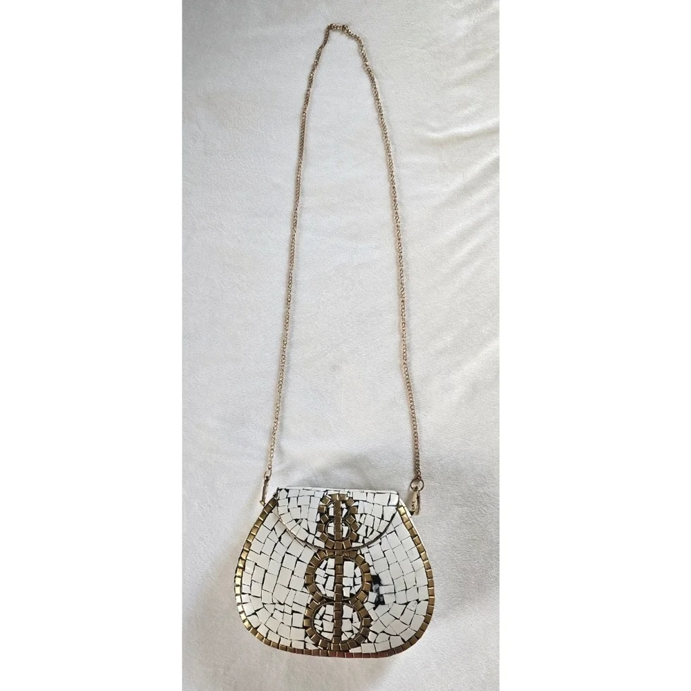 Ramla▪️Porte-Moi Mosaic Clutch Crossbody